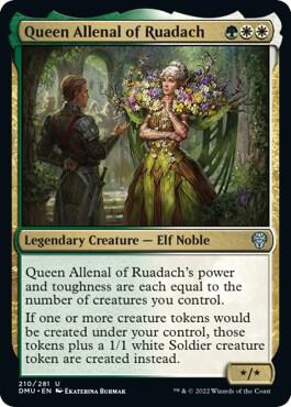Queen Allenal of Ruadach card from Dominaria United