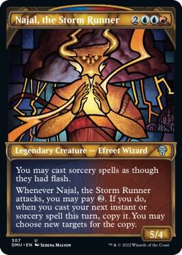 Najal, the Storm Runner (Showcase) card from Dominaria United