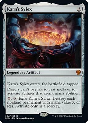 Karn's Sylex card from Dominaria United