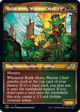 Rulik Mons, Warren Chief (Showcase) card from Dominaria United