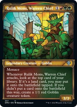 Rulik Mons, Warren Chief (Textured Foil) card from Dominaria United