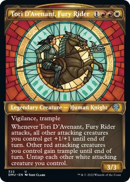 Tori D'Avenant, Fury Rider (Showcase) card from Dominaria United