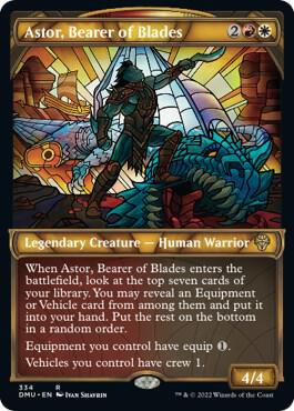 Astor, Bearer of Blades (Textured Foil) card from Dominaria United