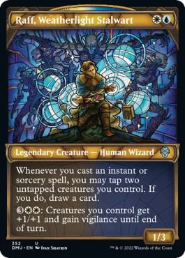 Raff, Weatherlight Stalwart (Textured Foil) card from Dominaria United