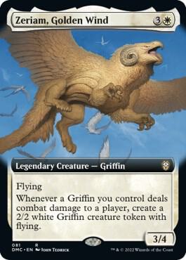 Zeriam, Golden Wind (Extended Art) card from Commander: Dominaria United