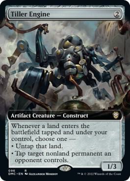 Tiller Engine (Extended Art) card from Commander: Dominaria United