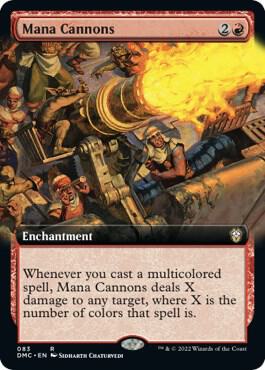Mana Cannons (Extended Art) card from Commander: Dominaria United
