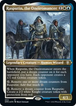Rasputin, the Oneiromancer (Foil Etched) card from Commander: Dominaria United