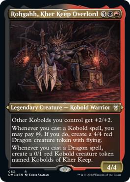 Rohgahh, Kher Keep Overlord (Foil Etched) card from Commander: Dominaria United