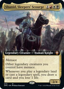 Shanid, Sleepers' Scourge (Extended Art) card from Commander: Dominaria United