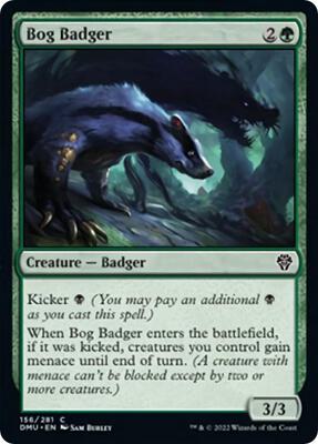 Bog Badger card from Dominaria United