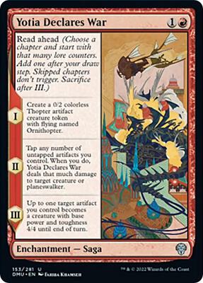 Yotia Declares War card from Dominaria United