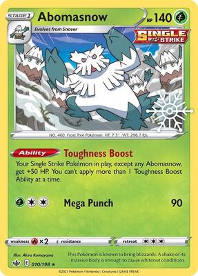 Abomasnow - 010/198 (Holiday Calendar) card from Miscellaneous Cards & Products
