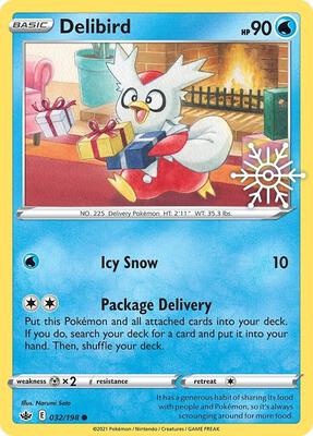 Delibird - 032/198 (Holiday Calendar) card from Miscellaneous Cards & Products