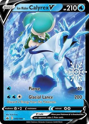 Ice Rider Calyrex V - 045/198 (Holiday Calendar) card from Miscellaneous Cards & Products