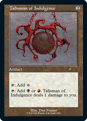 Talisman of Indulgence (Retro Frame) card from Secret Lair Drop Series