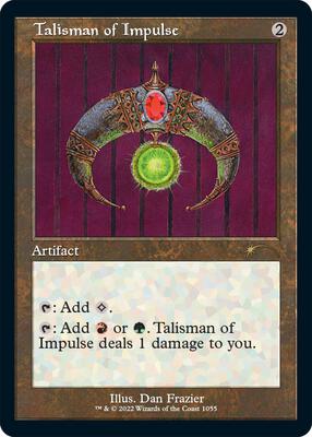 Talisman of Impulse (Retro Frame) card from Secret Lair Drop Series