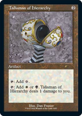 Talisman of Hierarchy (Retro Frame) card from Secret Lair Drop Series