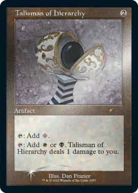 Talisman of Hierarchy (Retro Frame) (Foil Etched) card from Secret Lair Drop Series