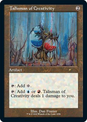 Talisman of Creativity (Retro Frame) card from Secret Lair Drop Series