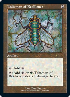 Talisman of Resilience (Retro Frame) card from Secret Lair Drop Series