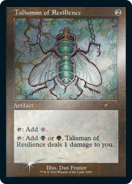 Talisman of Resilience (Retro Frame) (Foil Etched) card from Secret Lair Drop Series