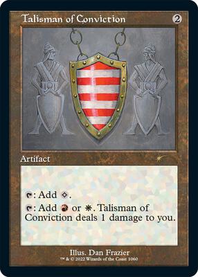 Talisman of Conviction (Retro Frame) card from Secret Lair Drop Series