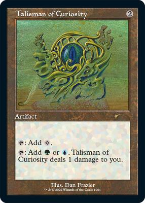 Talisman of Curiosity (Retro Frame) card from Secret Lair Drop Series