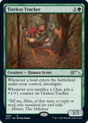 Tireless Tracker (1094) card from Secret Lair Drop Series
