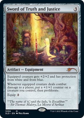 Sword of Truth and Justice card from Secret Lair Drop Series