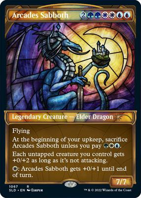 Arcades Sabboth (Stained Glass) (Textured Foil) card from Secret Lair Drop Series