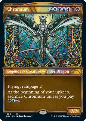 Chromium (Stained Glass) (Textured Foil) card from Secret Lair Drop Series
