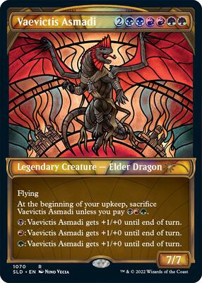 Vaevictis Asmadi (Stained Glass) (Textured Foil) card from Secret Lair Drop Series