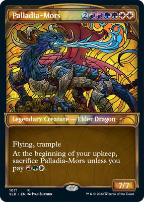 Palladia-Mors (Stained Glass) (Textured Foil) card from Secret Lair Drop Series