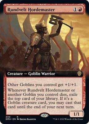 Rundvelt Hordemaster (Extended Art) card from Dominaria United
