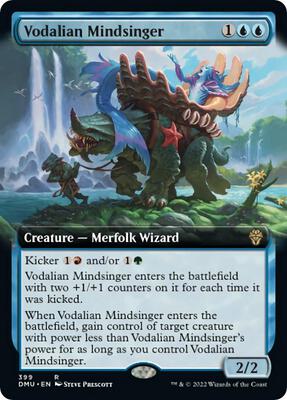 Vodalian Mindsinger (Extended Art) card from Dominaria United