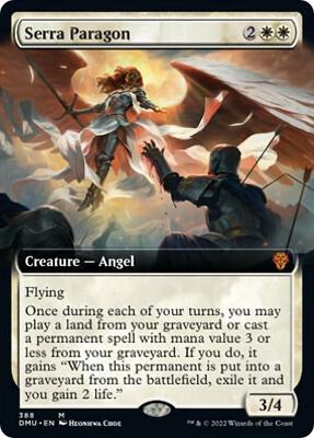 Serra Paragon (Extended Art) card from Dominaria United