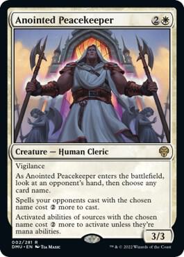 Anointed Peacekeeper card from Dominaria United