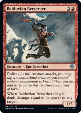 Balduvian Berserker card from Dominaria United