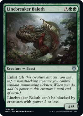 Linebreaker Baloth card from Dominaria United
