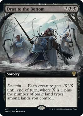 Drag to the Bottom (Extended Art) card from Dominaria United