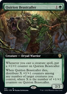 Quirion Beastcaller (Extended Art) card from Dominaria United