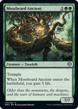 Mossbeard Ancient card from Dominaria United