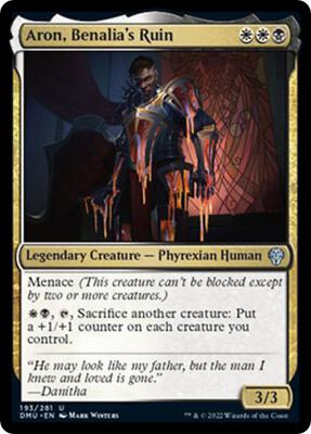 Aron, Benalia's Ruin card from Dominaria United