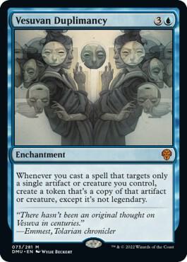 Vesuvan Duplimancy card from Dominaria United