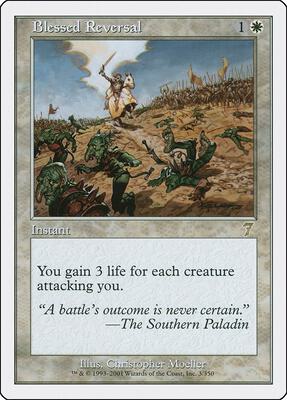Blessed Reversal card from 7th Edition