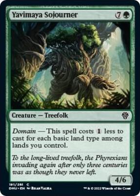 Yavimaya Sojourner card from Dominaria United