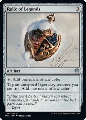 Relic of Legends card from Dominaria United