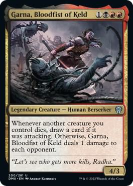 Garna, Bloodfist of Keld card from Dominaria United