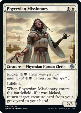 Phyrexian Missionary card from Dominaria United